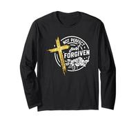 Not Just Forgiven Cruz Flower Motif Manga Larga