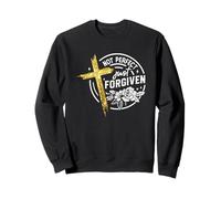 Not Just Forgiven Cruz Flower Motif Sudadera