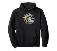 Not Just Forgiven Cruz Flower Motif Sudadera con Capucha