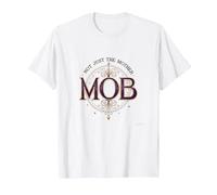 Not Just The Mother Mob Elegante Vintage Orgullo Familiar Camiseta, Hombre, Blanco, XL