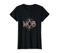 Not Just The Mother Mob Elegante Vintage Orgullo Familiar Camiseta, Mujer, Negro, 3XL