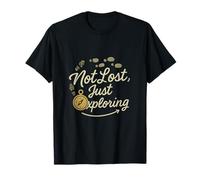 Not Lost Just Explorando el Equipo a Juego de Vacaciones Familiares Camiseta