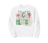 Not Lucky Simply Blessed St Patricks Day - Trébol Verde Rosa Sudadera