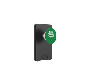 Not Lucky Simply Blessed, Vintage, St Patrick's Faith Green PopSockets PopWallet para MagSafe