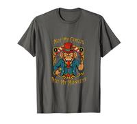 Not My Circus Not My Monkeys - Divertido mono Circo Vintage Camiseta