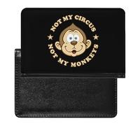 Not My Circus Not My Monkeys - Funda para pasaporte, organizador delgado de documentos de viaje con ranura para tarjetas para mujeres y hombres, Estilo:, Talla única, MHXYZHW