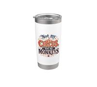 Not My Circus Not My Monkeys Funny Sarcastic Humor Vaso térmico de acero inoxidable de doble pared