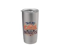 Not My Circus Not My Monkeys Funny Sarcastic Humor Vaso térmico de acero inoxidable de doble pared