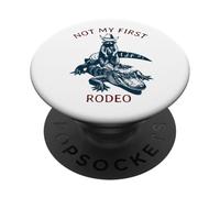Not my First Rodeo, Cocodrilo Mapache Campestre al Estilo PopSockets PopGrip Adhesivo