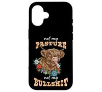 Not My Pasture Not My Bull Vaquilla Cow Lover Regalo Diverti Carcasa para iPhone 16