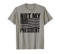 Not My President Protest Quote USA Flag Camiseta