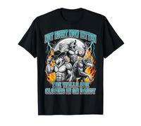 Not Now Kitten Walls Closing On Daddy Funny Alpha Wolf Meme Camiseta