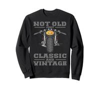 Not Old Just Classic and Vintage Biker Motorcycle Rider Hombre Sudadera