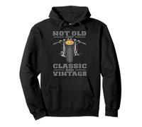 Not Old Just Classic and Vintage Biker Motorcycle Rider Hombre Sudadera con Capucha