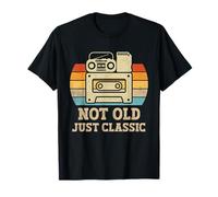 Not Old Just Classic - Cinta de casete de música retro para el día del padre Camiseta