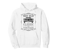 Not Old Just Classic Funny Car Vintage para Hombre y Mujer Sudadera con Capucha
