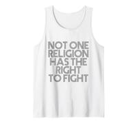 Not One Religion Has The Right to Fight Camiseta sin Mangas