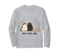 Not Our Job Cat Pascua Cute Bunny Cats Manga Larga