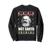 NOT SANTA Karl Marx Suéter feo de Navidad Meme Comunista Sudadera