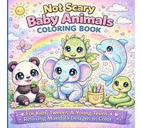 Not Scary Baby Animals Coloring Book: For Kids, Tweens & Young Teens. Relaxing Mandala Designs to Color
