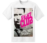 Not Special - Camiseta de la película Fight Club (S-3XL) Brad Pitt Edward Norton Tyler Durden, blanco, Large-X-Large