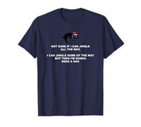 Not Sure if I Can Jingle All The Way - Cat Funny Christmas Camiseta