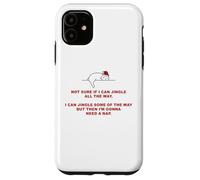 Not Sure if I Can Jingle All The Way - Cat Funny Christmas Carcasa para iPhone 11