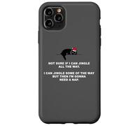 Not Sure if I Can Jingle All The Way - Cat Funny Christmas Carcasa para iPhone 11 Pro MAX