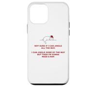 Not Sure if I Can Jingle All The Way - Cat Funny Christmas Carcasa para iPhone 12 Mini