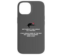 Not Sure if I Can Jingle All The Way - Cat Funny Christmas Carcasa para iPhone 14
