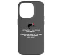 Not Sure if I Can Jingle All The Way - Cat Funny Christmas Carcasa para iPhone 14 Pro