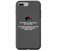 Not Sure if I Can Jingle All The Way - Cat Funny Christmas Carcasa para iPhone 7 Plus/8 Plus
