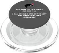 Not Sure if I Can Jingle All The Way - Cat Funny Christmas PopSockets PopGrip para MagSafe