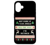 Not Sure if I Can Jingle All The Way, Christmas Ugly Retired Carcasa para iPhone 16 Plus