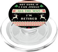 Not Sure if I Can Jingle All The Way, Christmas Ugly Retired PopSockets PopGrip para MagSafe