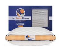 Not Swiss Cheese Almohada de Espuma de látex Dunlop 100% del Reino Unido, Almohada ortopédica Cervical de tamaño King para aliviar el Dolor de Cuello, 90 x 40 x 14 cm, asequible y Duradera