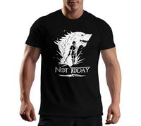 Not Today - Camiseta para hombre Arya Black Wolf Stark Catspaw Game GOT, Negro, M