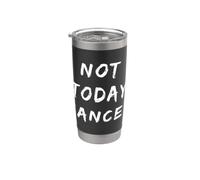 Not Today Cancer Fighter and Survivor T-Shirt Vaso térmico de acero inoxidable de doble pared