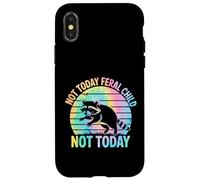Not Today Feral Child Not Today Men Women Kids Funny Carcasa para iPhone X/XS