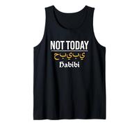 Not Today Habibi Árabe Islam Islámico Divertido Musulmán Camiseta sin Mangas