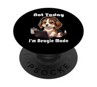 Not Today I'm Beagle Mode - Divertido y Lindo Regalo para Perro Kawaii gruñón PopSockets PopGrip Adhesivo