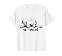 Not Today Koala Funny Lazy Animal Lover and Sleeping Camiseta