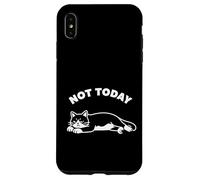 Not Today Lazy Feline Mood, Ambiente de Humor sarcástico de Gato mínimo Carcasa para iPhone XS MAX