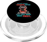NOT TODAY SATAN MY CAT GOT HERE FIRST PopSockets PopGrip para MagSafe