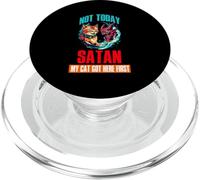 NOT TODAY SATAN MY CAT GOT HERE FIRST PopSockets PopGrip para MagSafe