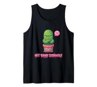 Not Today Seriously and Angry Cactus Lindo Estilo Camiseta sin Mangas