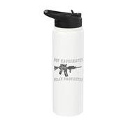 Not Vaccinated Fully Protected Second Amendment Stainless Steel Insulated Water Bottle