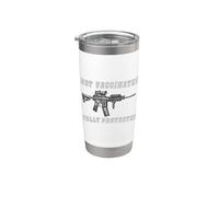 Not Vaccinated Fully Protected Second Amendment Vaso térmico de acero inoxidable de doble pared