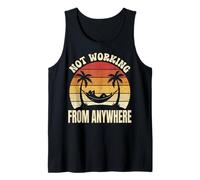 Not Working from Anywhere Trabajador De Oficina Camiseta sin Mangas