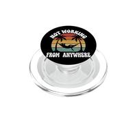 Not Working from Anywhere Trabajador De Oficina PopSockets PopGrip para MagSafe